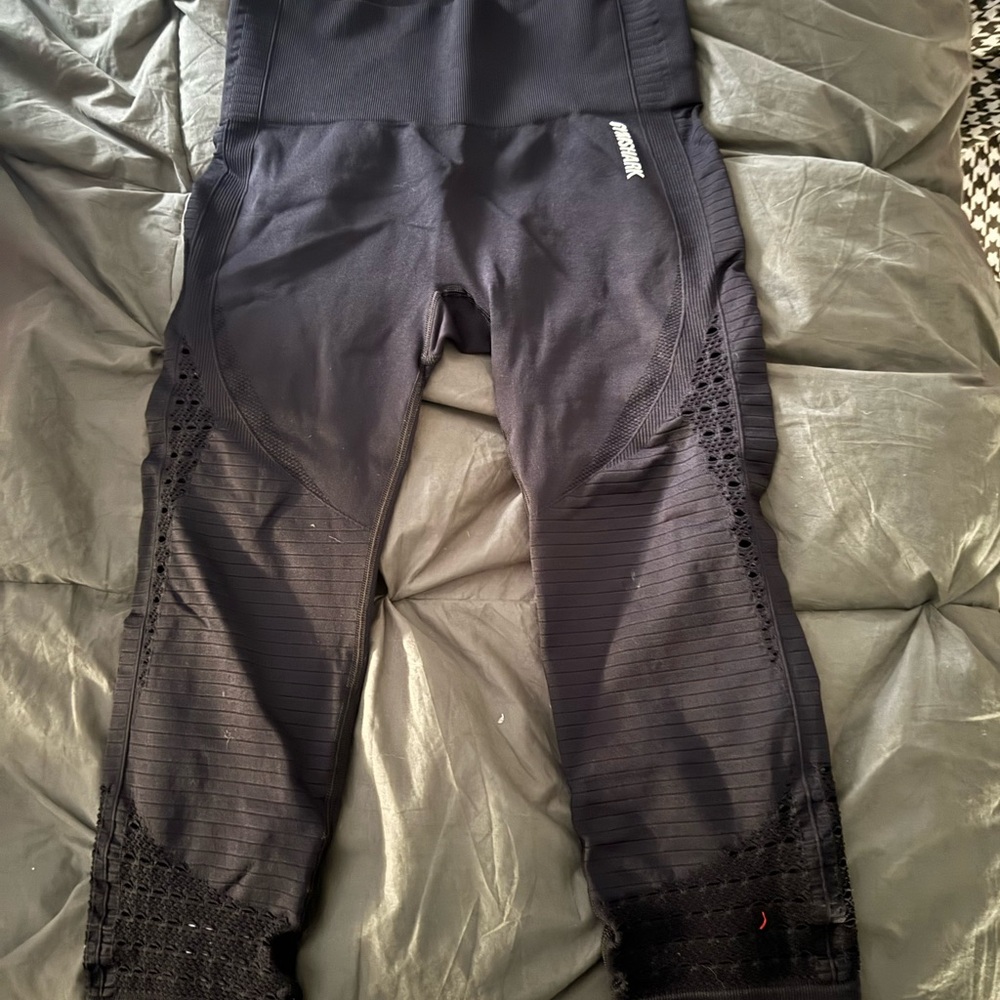 Gymshark Black Textured Leggings